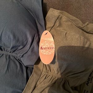 Anemone Blue and Brown Apparel